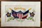 Carte postale Brod�e . Souvenir Militaria Guerre 14 18 Drapeaux Fleurs