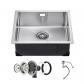 �vier de cuisine de 50 cm, �viers encastrables en acier inoxydable 304, cuve ...