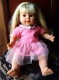 Poup�e Corolle Julie 36 cm cheveux long blond yeux dormeur bouche ouverte 2 dent