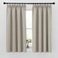 Rideau Court Occultant Thermique Draperies Opaque Galon Fronceur