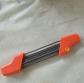 Aff�teur de cha�ne de tron�onneuse orange et noir, guide de lime, accessoire