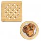 2 pcs Dessous de Plat en Bambou Naturel, Dessous de Plat en Bois pour th�i�re...