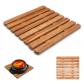 Dessous de plat en bois de bambou r�sistant � la chaleur  Tapis de table pour...