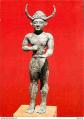 Carte Postale   Art   Antiquit�s   Statue en bronze d'un dieu � casque cornue