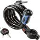 , C�ble Antivol en Spirale, Combinaison �clair�e, Longueur  150 cm