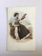CPA Jeune femme filant de la laine   Serie costume suisses n�24
