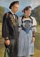 SUISSE NIDWALDEN BAEUERLICHE SONNTAGSTRACHT SUNDAY COSTUME