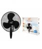 Ventilateur sur pied noir 40 W   3 vitesses   Oscillation   Hauteur r�glable