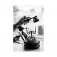 Affiche Vintage T�l�phone Noir & Blanc | Art Mural R�tro | D�cor de Bureau