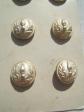 lot de 11 ancien boutons de venerie Gendarmerie Pompier Militaire argent�