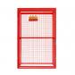 Cage M�tallique Rouge Pour 6 x 19 kg Bouteilles de Gaz Maille Rangement S�curis�