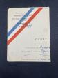 VIEUX PAPIER MILITARIA 1945 ORDRE MISSION MINISTERE GUERRE PYRENEES ORIENTALES