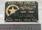 MILITARIA PLAQUE OVERLORD JUBILLEE 50TH D DAY ANNIVERSARY VEHICULE BELGE