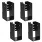 4 Pcs Sabot Fixation Poteau Bois 40x88 mm   Mat�riau durable connecteur