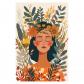 Affiche Illustration Portrait Botanique | Art Mural �clatant | D�cor de Chambre