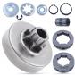 Tambour d'embrayage et Pignon Jante Kit pour Stihl 038 MS380 MS381 Tron�onneuse