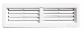 Grille de ventilation de porte En plastique ASA de qualit� sup�rieure Blanc 220