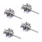 4x alliage chrome m�tal strap Locks, Sangle de verrouillage pour guitare et
