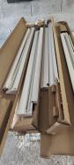 4Moustiquaires contre fen�tre carr� 120x120 cm cadre plastique blanc 20 e Les 4