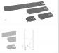 ALRE JZ 09 Jeu 4 Palettes pour Contr�leur de D�bit JSF E6140170 Neuf
