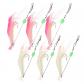 Lot De 6 Leurres De P�che En Eau Sal�e Avec Crochets Pour La Truite, Le Bar