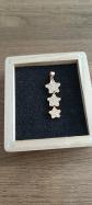 pendentif �toiles plaqu� or 18 carat et oxydes de zirconium