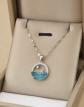 Collier Femme Acier Inoxydable Argent� Pendentif Lune & �toile