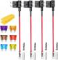 4Pcs 12V 24V 20A Standard ATC Add A Circuit Porte Fusible Voiture, Adaptateur La