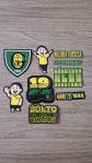 GKS Katowice 1964 Lot 9 autocollants stickers sport Foot Pologne Football