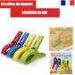Pinces � linge plage PORTENTUM 12 pi�ces plastique anti vent multicolores