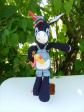 Doudou Poupee Bebe Peluche d activit� Ignace bleu marine environ 40 cm