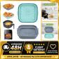 Moule Silicone Air Fryer 2 Pi�ces Pliable R�utilisable pour Friteuse � Air