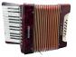 HOHNER Student II Accord�on rouge marbr� � clavier   mod�le Student II