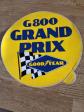Grand Autocollant publicitaire ancien pneus GOODYEAR G800 grand prix