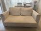 Best Mobilier canap� lit convertible 145 cm velours c�tel� beige avec coussins