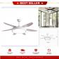BEL AIR HOME Orion Ventilateur de plafond 132 cm LED 24 W 6 vitesses