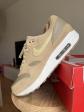Nike Air Max 1 Homme Kaki Su�de Premium LTR beige cr�me blanc