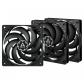 ARCTIC P12 Slim PWM PST Boitier PC Ventilateur 12 cm Noir 3 pi�ce(s)