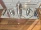 Service � caf� th� Inox 18-10 vintage design plateau cafeti�re pot � lait