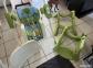 Fisher Price Balancelle b�b� 4 en 1 vert-bleu-blanc avec plateau