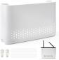 Armoire De Rangement Pour Cacher Les C�bles TV, 25,6   17   5,4 Cm Blanc