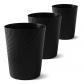 Poubelle 3 Pi�ces Petit Bureau Rond Pour Cuisine Chambre Enfants Salon, Noir Tra