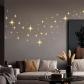 82 Stickers Miroir �toile 3D Argent Dor� Autocollant Mural Chambre d�co �toiles
