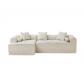 Canap� d'angle en L modulaire en chenille 263 cm, 2 pi�ces,  72 cm profondeur