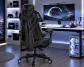 Chaise Gaming Ergonomique Noire Repose Pieds Inclinable 140� Bureau 150 kg