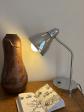 Lampe de bureau vintage en m�tal chrom� Ann�es 70-80 Design r�tro-vintage