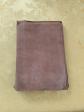 Ancien Portefeuille Cuir Fauve Marron Vintage Voyage Pochettes Collection