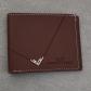 JIANGBAO FASHION portefeuille homme cuir marron bifold pliable porte cartes