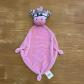 Doudou Plat Z�bre BABOU Rose Noir Blanc | Couverture B�b� Naissance