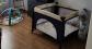Parc Tectake b�b� pliable, c�t�s en filet maille, beige et noir